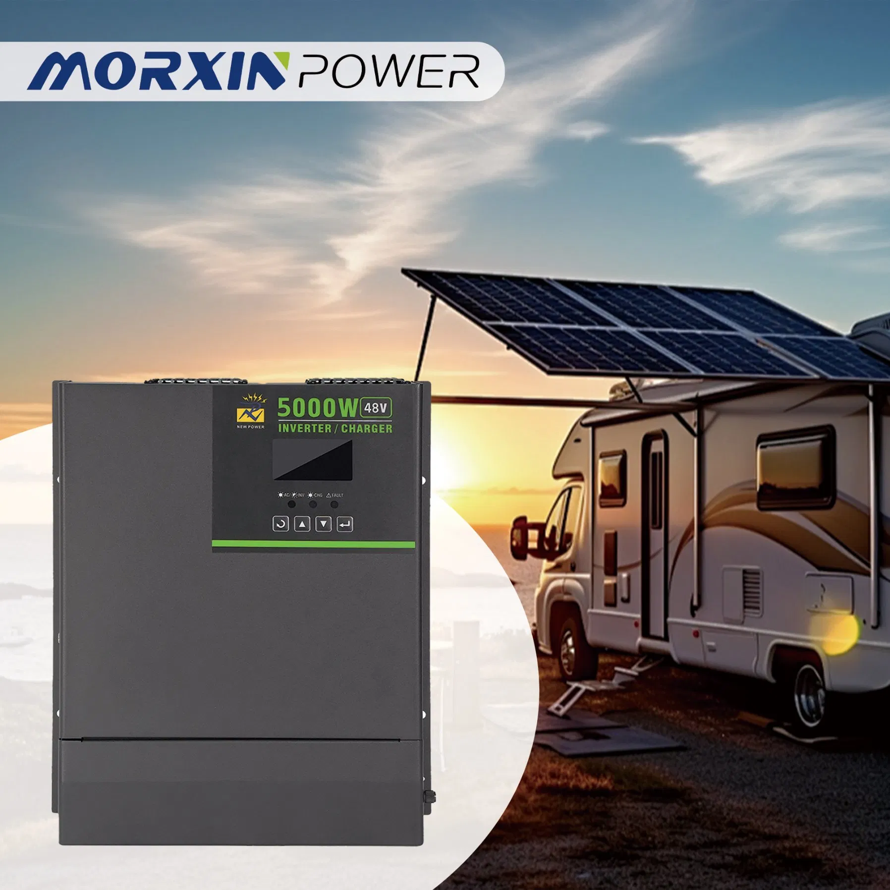 48V 5kw Controlador de Carga MPPT Off-Grid de Armazenamento de Energia DC para AC em Uma Fase, Inversor de Potência Carregador de Bateria de Onda Senoidal Pura