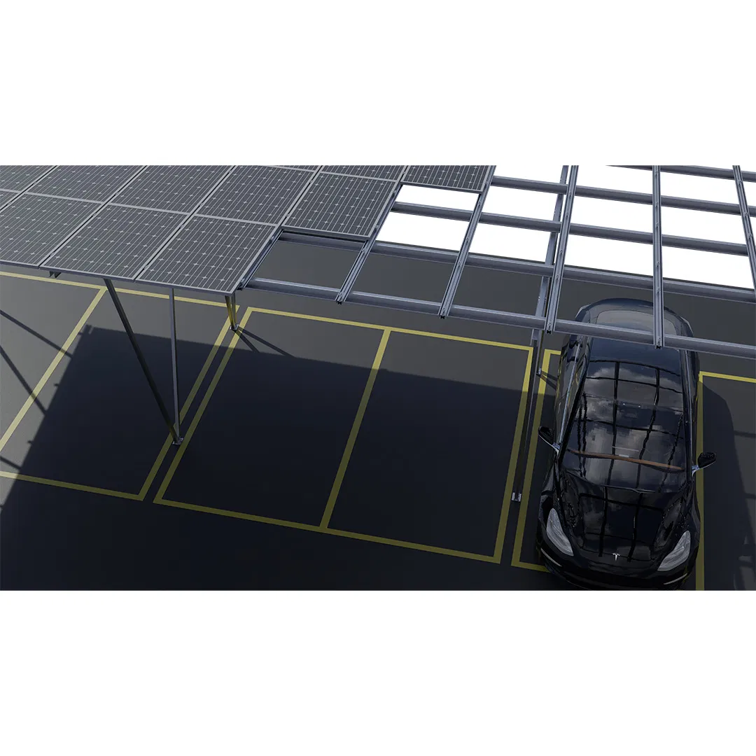 Sistema de Montagem de Painéis Solares para Estacionamento em Estrutura de Carport Solar