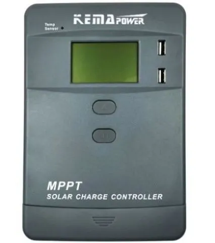 Controlador de Carga Solar MPPT com Tela LCD Inteligente e Grande