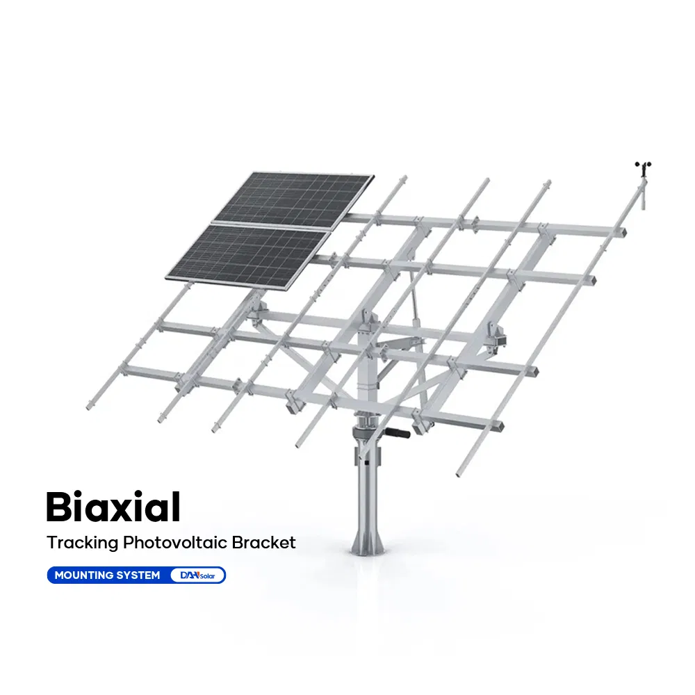 Suporte de Painel Solar com Rastreio Solar Dah, Rastreadores Solares Automáticos de Eixo Duplo, Sistema de Rastreio Fotovoltaico Solar