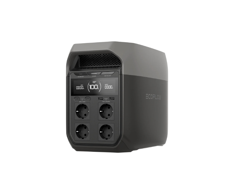 Gerador Solar Portátil Ecoflow Delta 3 Versão EU UK Cn 1800W 1kwh UPS