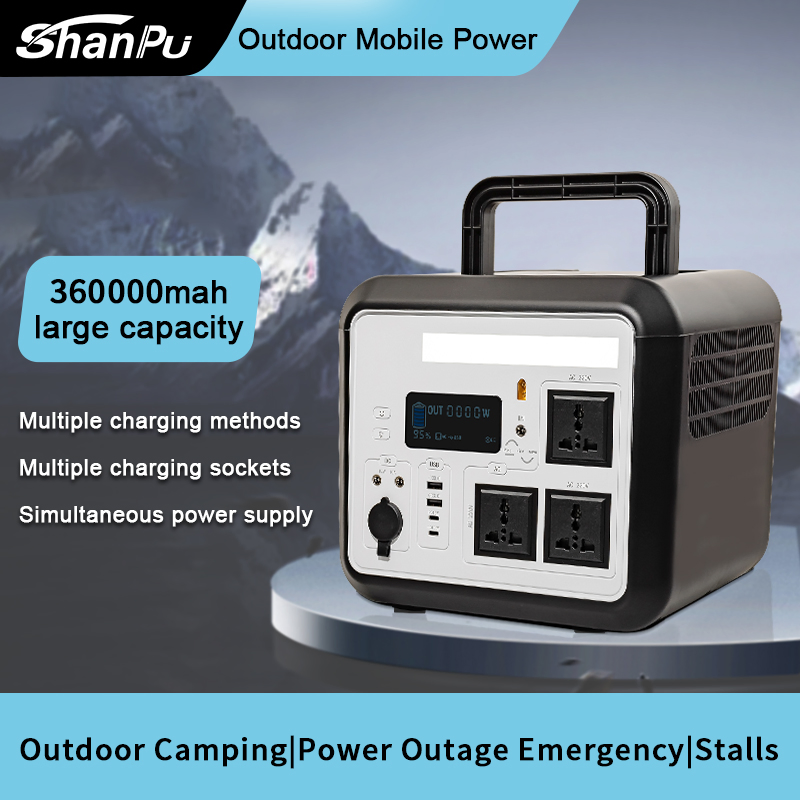 Estação de Energia LiFePO4 Gerador Solar UPS AC 1500W 1152wh Gerador Solar Portátil para Casa Camping