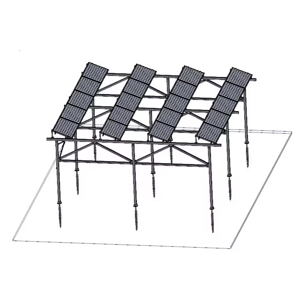 Sistema de Montagem em Solo para Painéis Solares da China Melhor Estrutura de Montagem em Solo