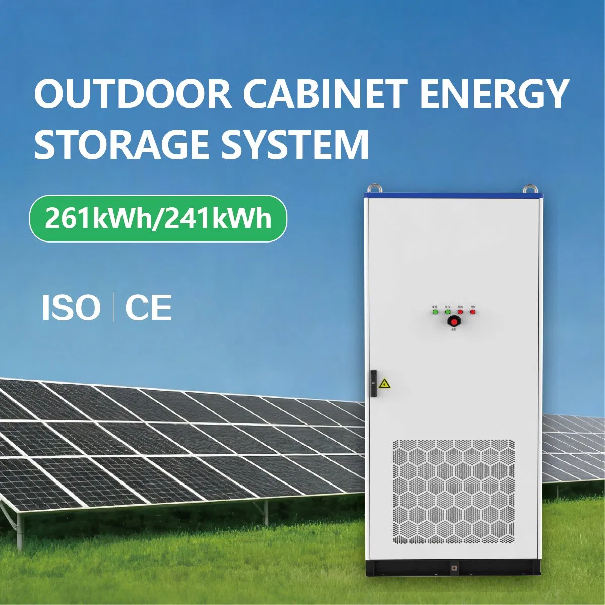 Sistema de Armazenamento de Bateria Solar Comercial Conectado à Rede CE Durável Corey 233 241kwh