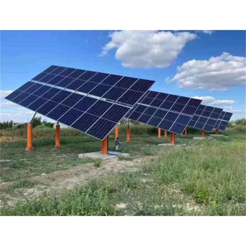 Estrutura de Módulo PV de Instalação Fácil Suporte Sistema de Montagem Solar no Solo Ajustável com Rastreamento
