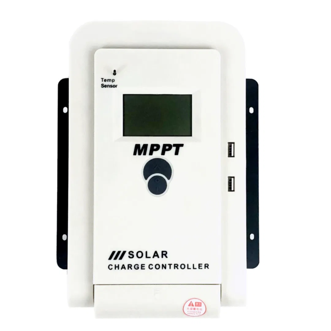 Controlador de Carga Solar MPPT 10A-60A Controlador Solar Fotovoltaico 12V/24V Reconhecimento Automático