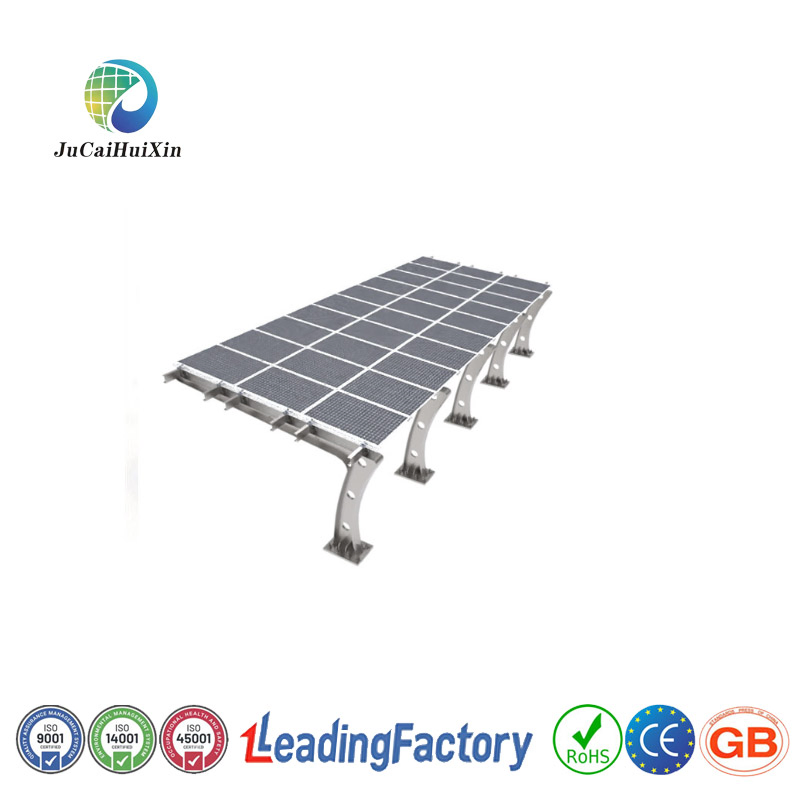 Estrutura de Montagem Solar para Carport em Aço e Alumínio Preto para Suporte Solar