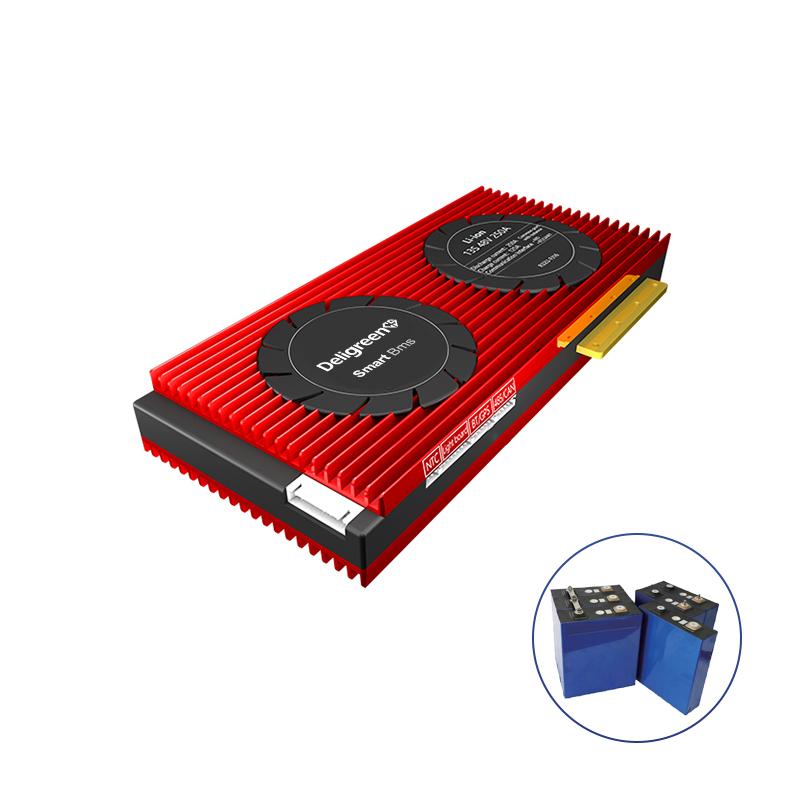 BMS Inteligente Deligreencs 13s 150A 200A 250A com Uart 485 Bluetooth 48V Resfriamento Mais Rápido Bateria de Lítio RV Carro de Baixa Velocidade