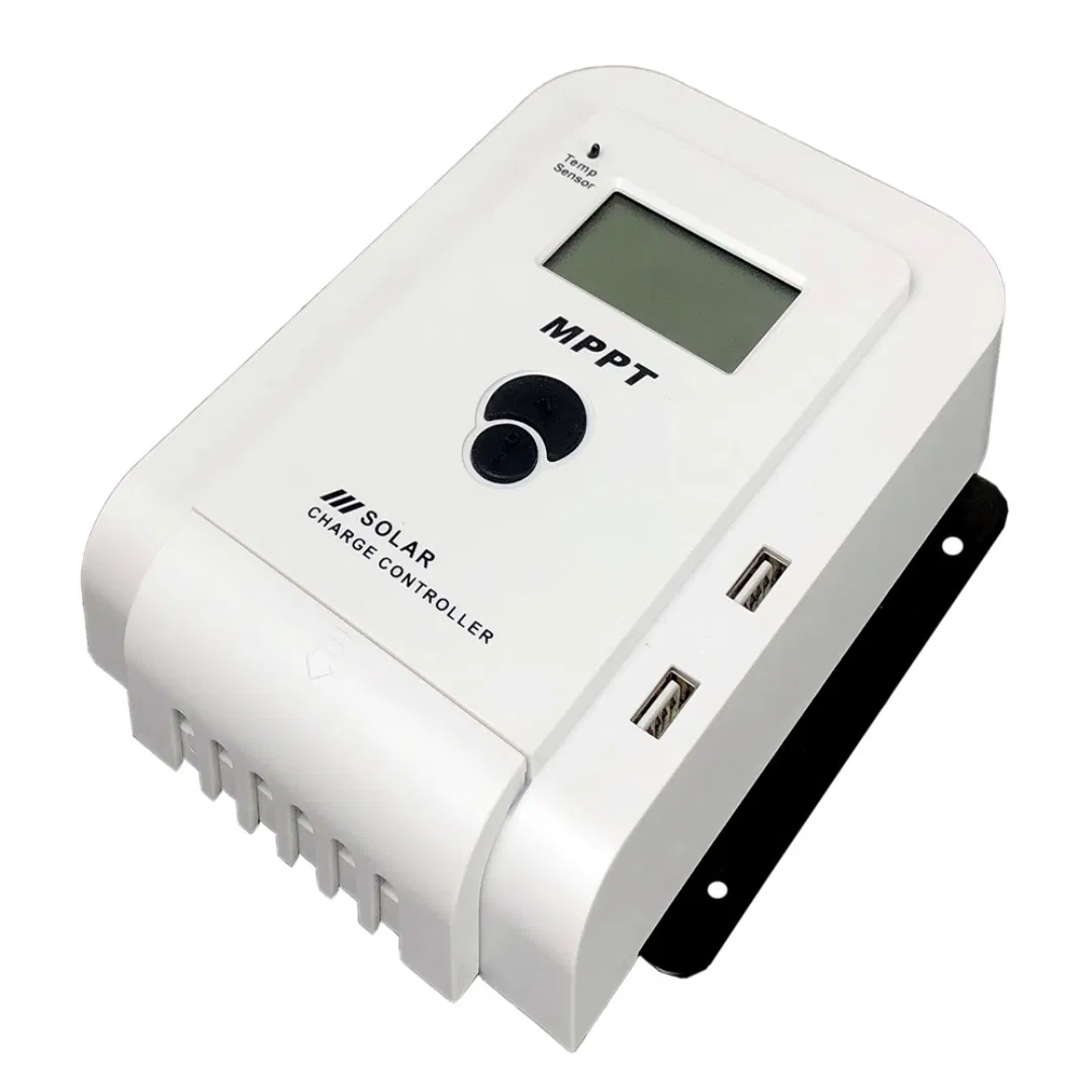 Controlador de Carga Solar MPPT 10A-60A Controlador Solar Fotovoltaico 12V/24V Reconhecimento Automático