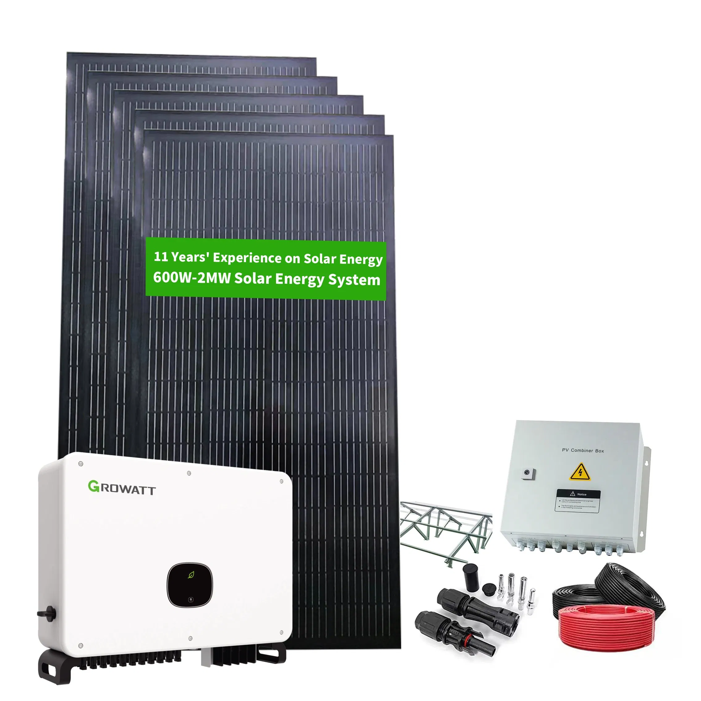 Rastreador Solar 30kw 50kw em Sistema de Rede Conjunto Completo de Suporte Solar