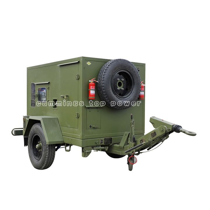 Diesel Engine Cummins Power Silent Trailer Generator Set the Best Cost-Effective Combination