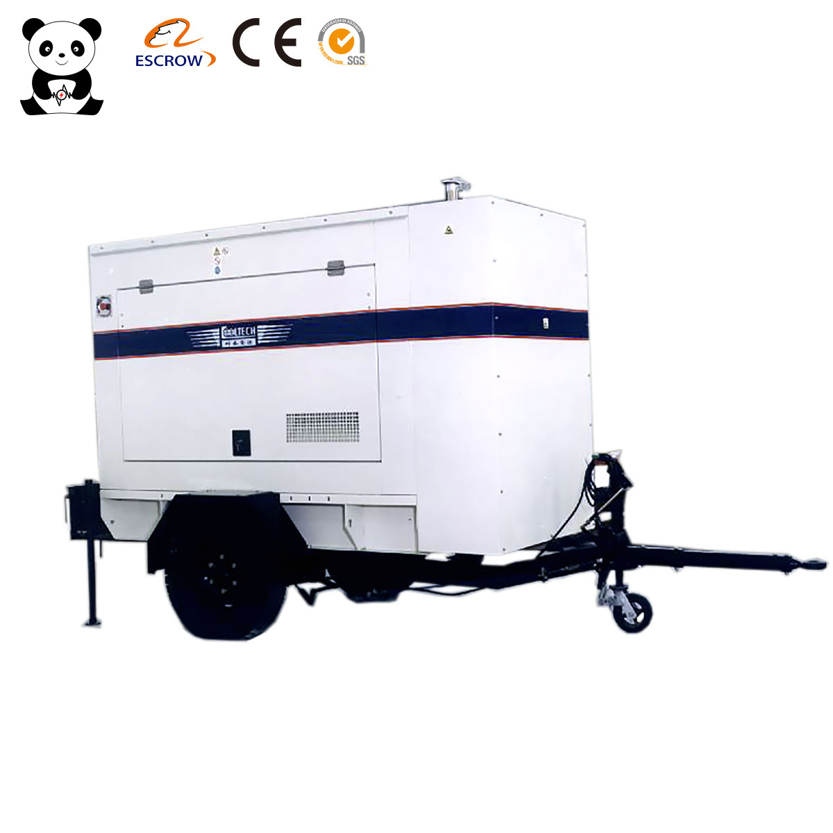 Silent Movable 40KW/50KVA Mobile Trailer diesel Generators Soundproof Standby diesel Generator Set