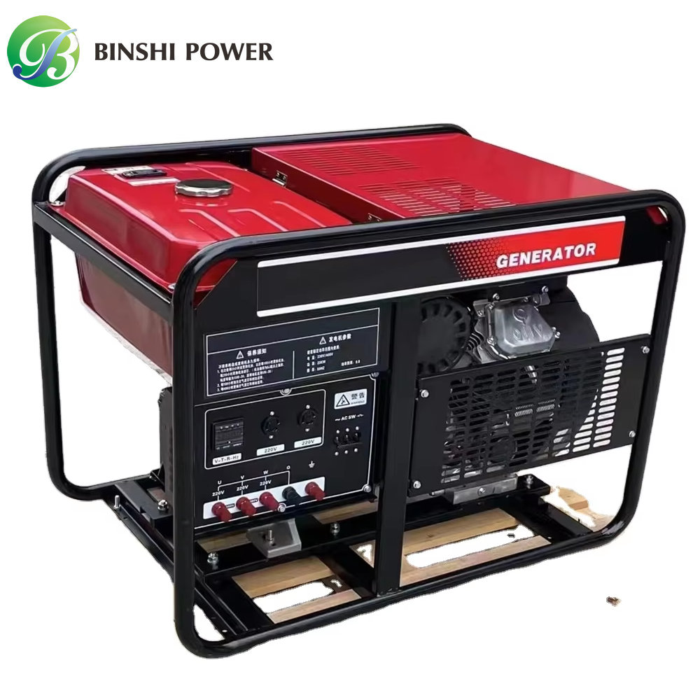 Open Type 11KW 12KW 13KW 14KW 17KW 18KW Portable Dual Fuel Gas Generator Set 2 Cylinder Natural Gas Gasoline Petrol Inverter