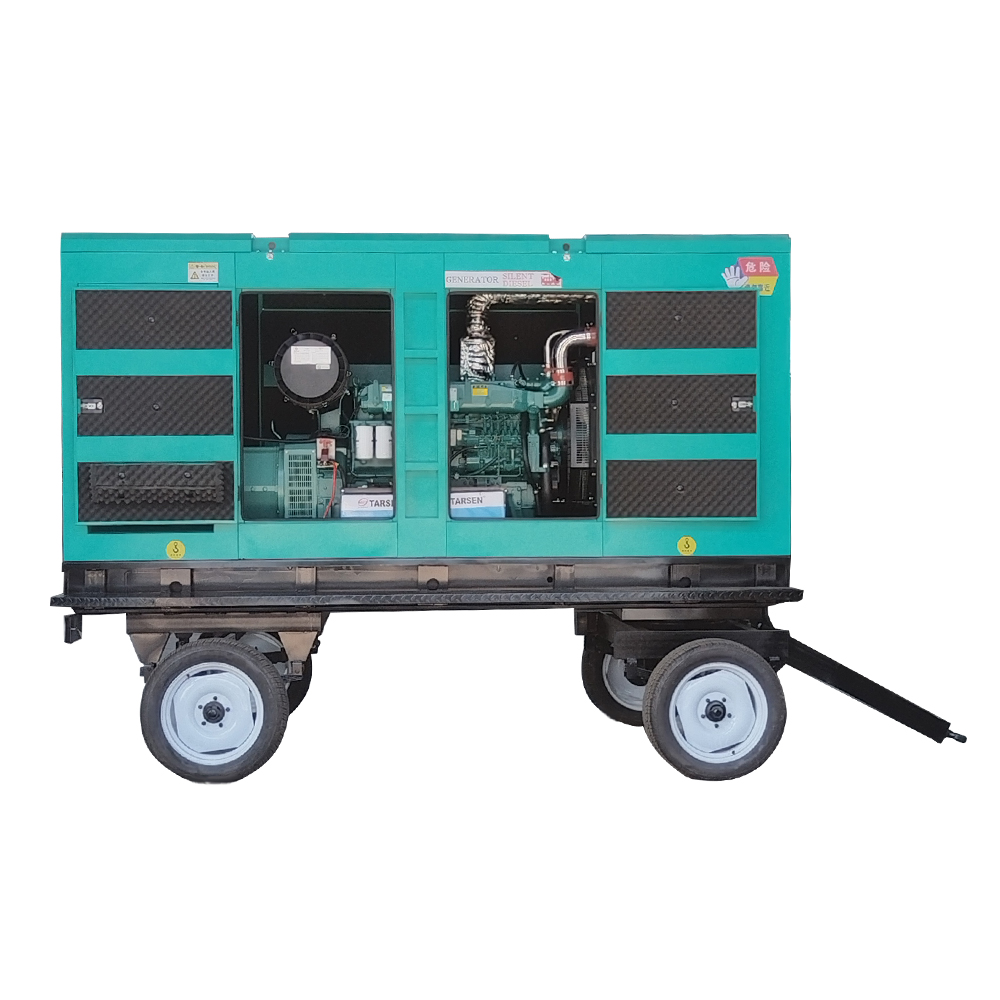 Free Energy Portable Standby 100kw Mobile Sound Proof Diesel Generator Set with Trailer by Hengli