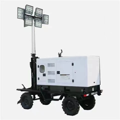 Factory Price Brushless Alternator16kw 20kva Trailer Soundproof Mobile Silent Diesel Light Tower Generator with Smartgen