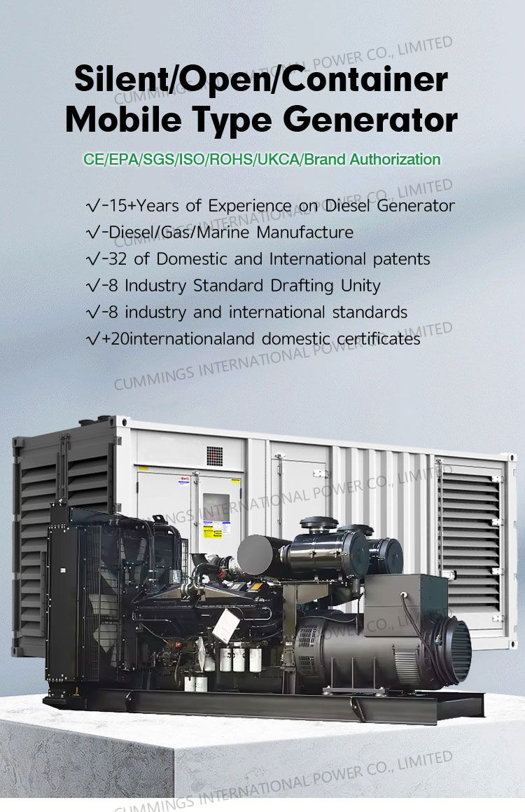 Generator Dimensions and Specifications Diagram