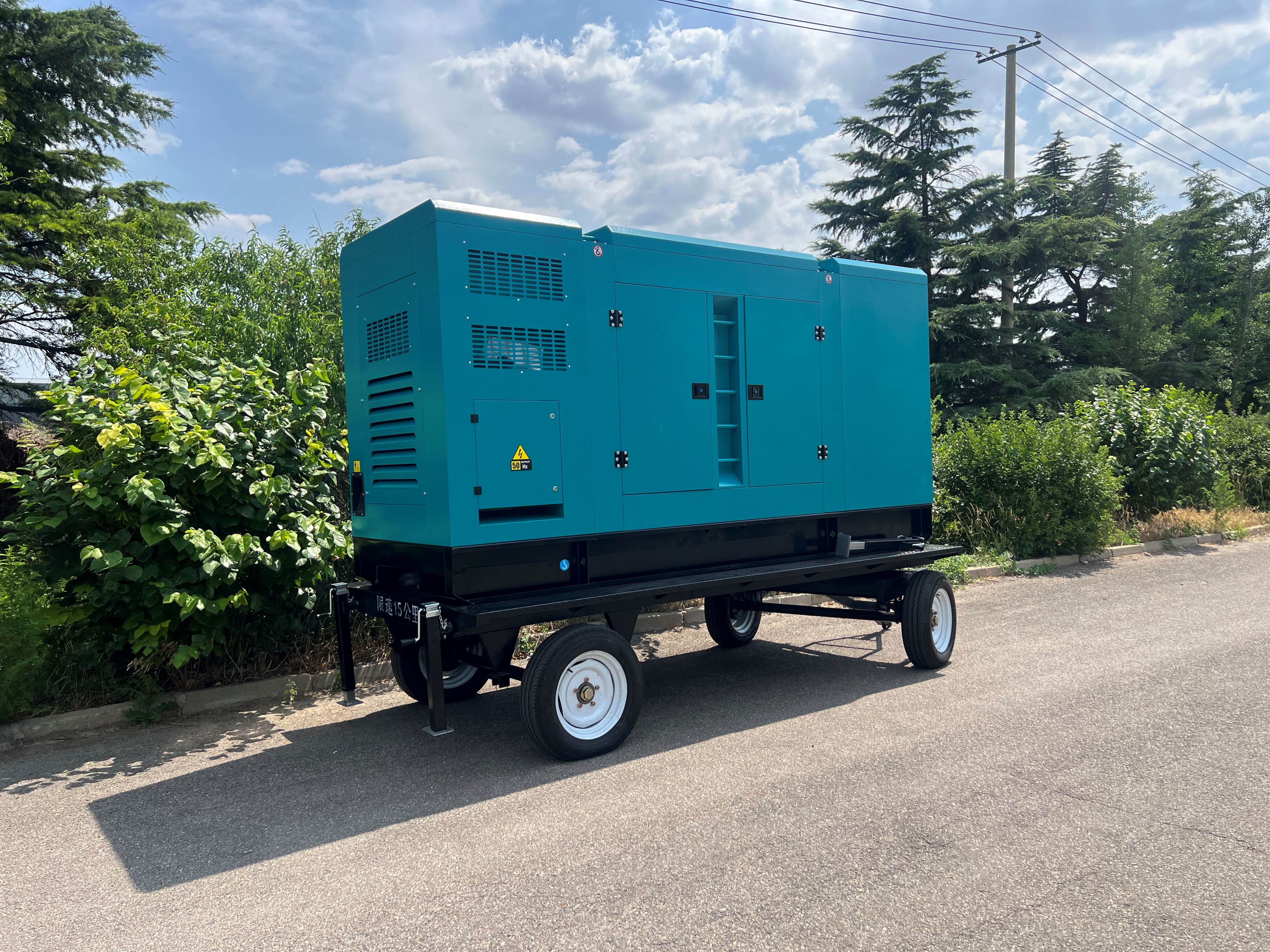 Factory Supply Silent Movable 40kw 50kva Trailer Soundproof Standby Auto Start Intelligent Mobile Diesel Generator Set