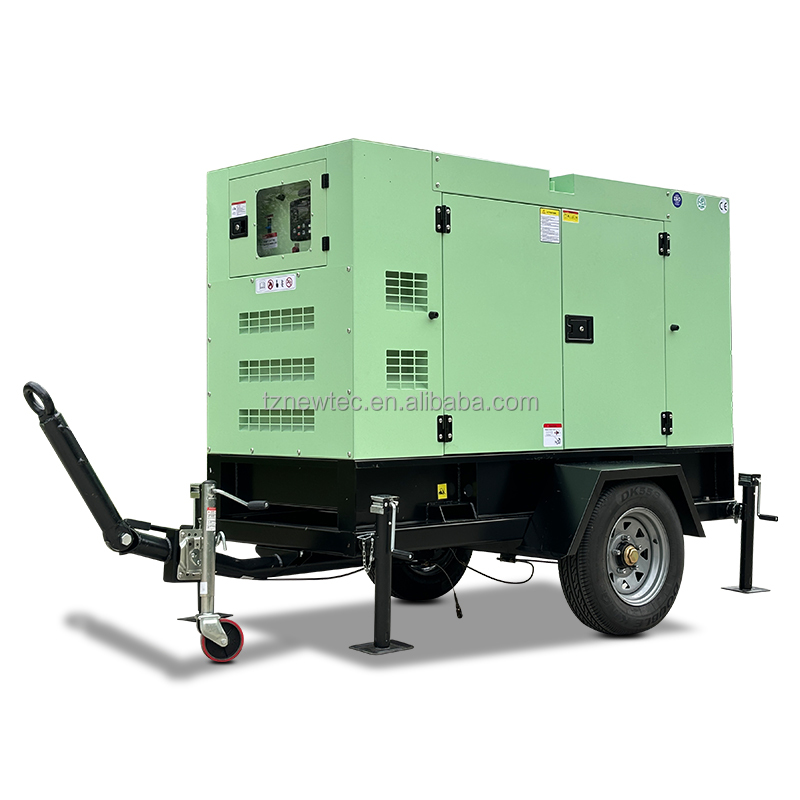 Trailer Type 50kva diesel Generator Set with Cumins Engine 4BT3.9-G2 50 Kva 40KW Generator with Trailer