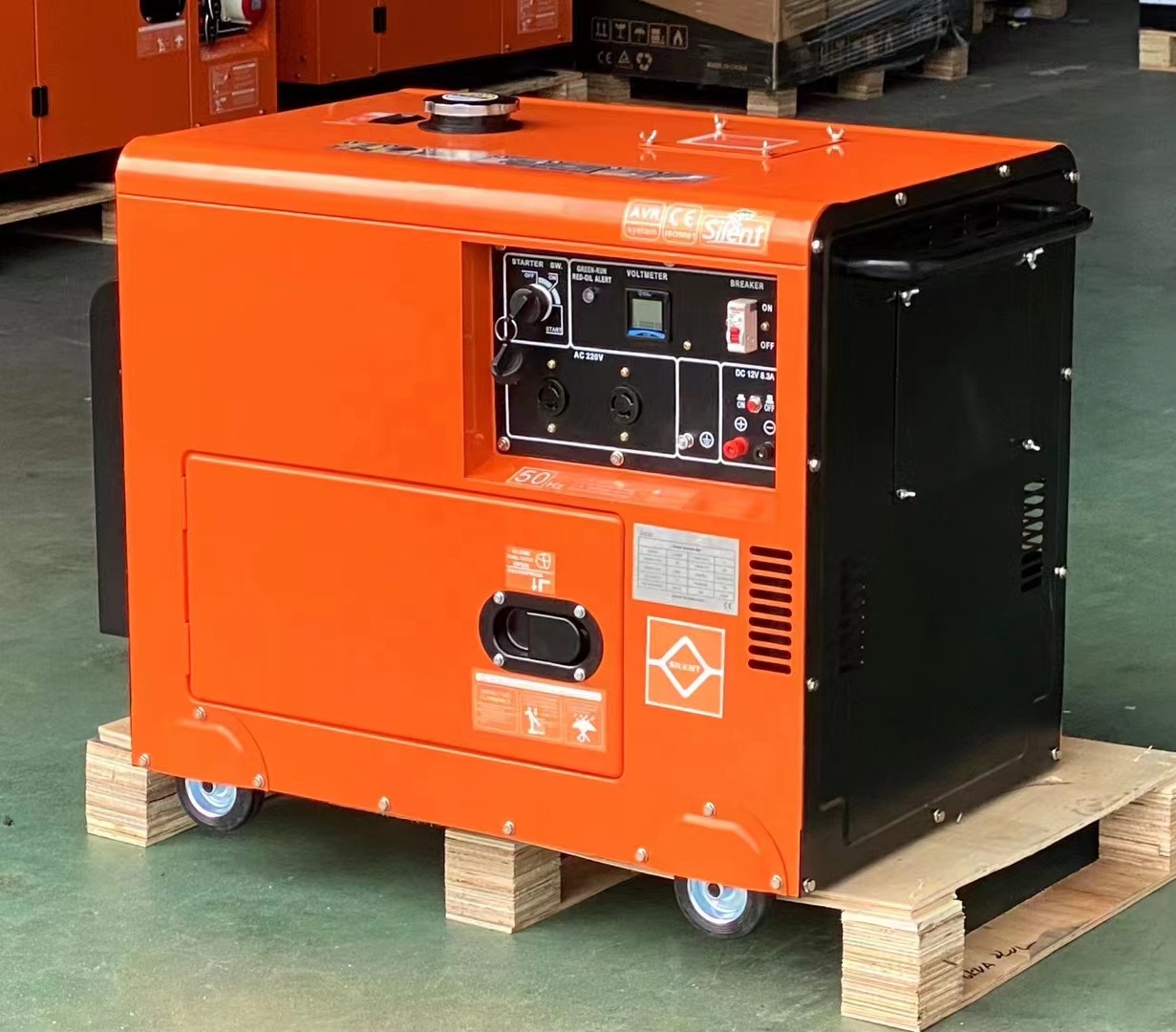 High Quality 3KW 5KW 6KW 10KW Silent Diesel Generator Set 10kva Genset Price Portable Soundproof Inverter Diesel Generator