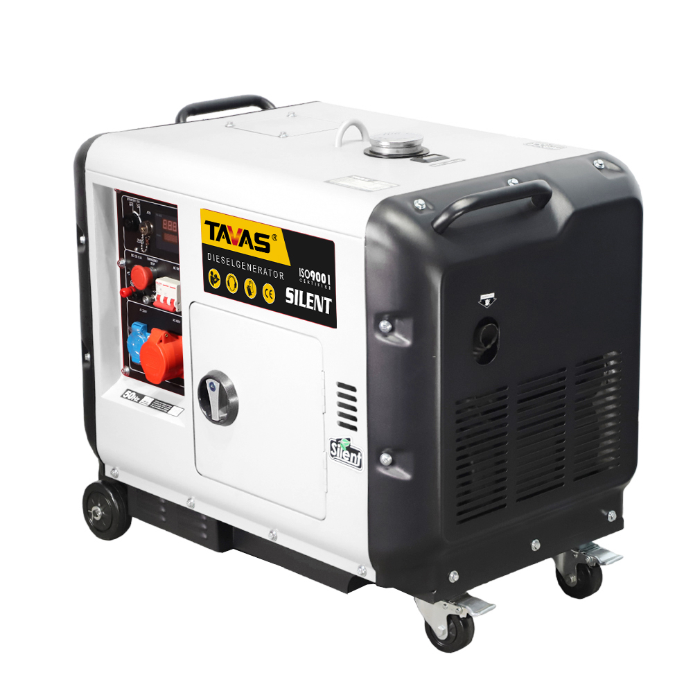 TAVAS 7KW Portable Super Silent Diesel Generator Auto Start Powerful 7.5KW Whole House Electric Generator Set