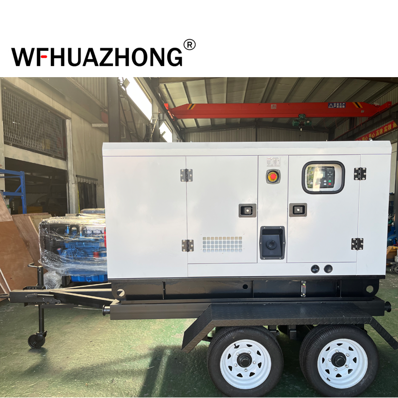 Good Quality 40kw 50kw Silent Trailer Type diesel Generator Easy Move with Wheels 50kva 80kva Mobile Genset for Sale