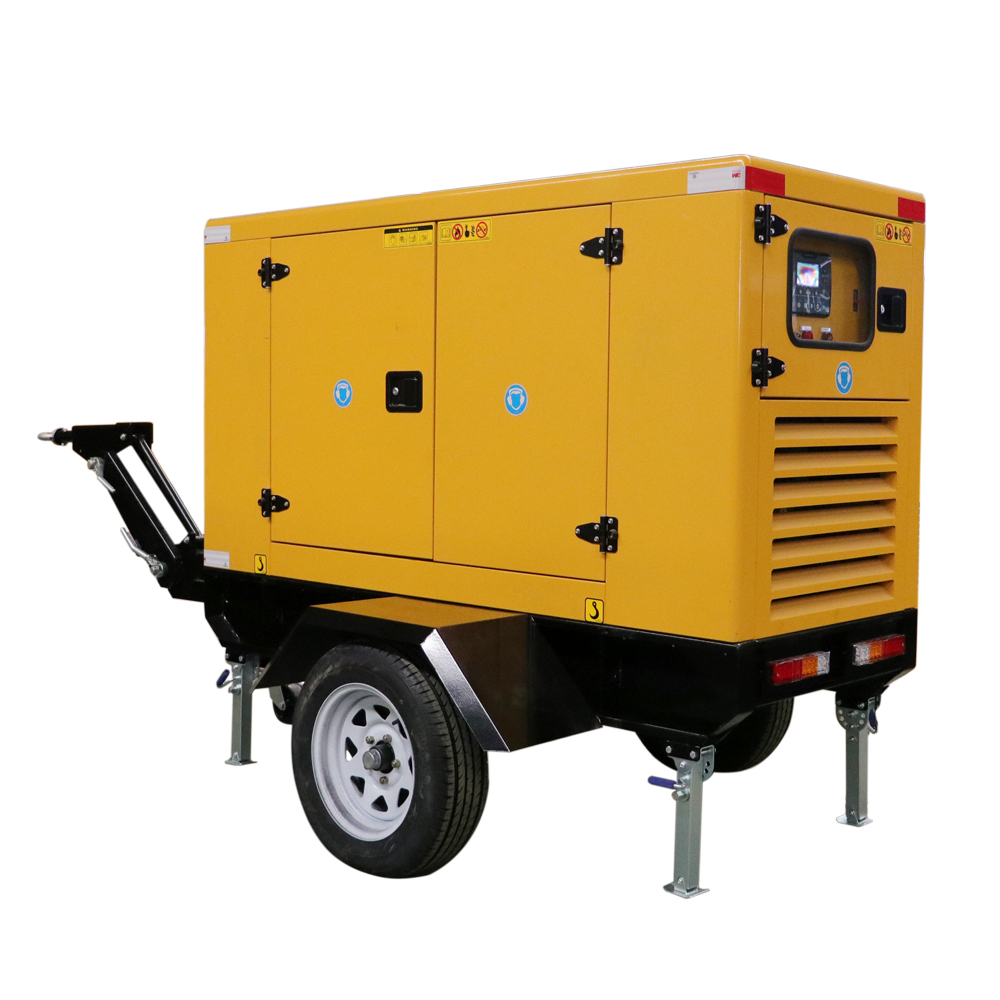 65 KVA Mobile Trailer Diesel Generator Set 20-50Kw Three Phase 50/60Hz 230V Auto Start ATS Portable 1800 RPM Water Cooled