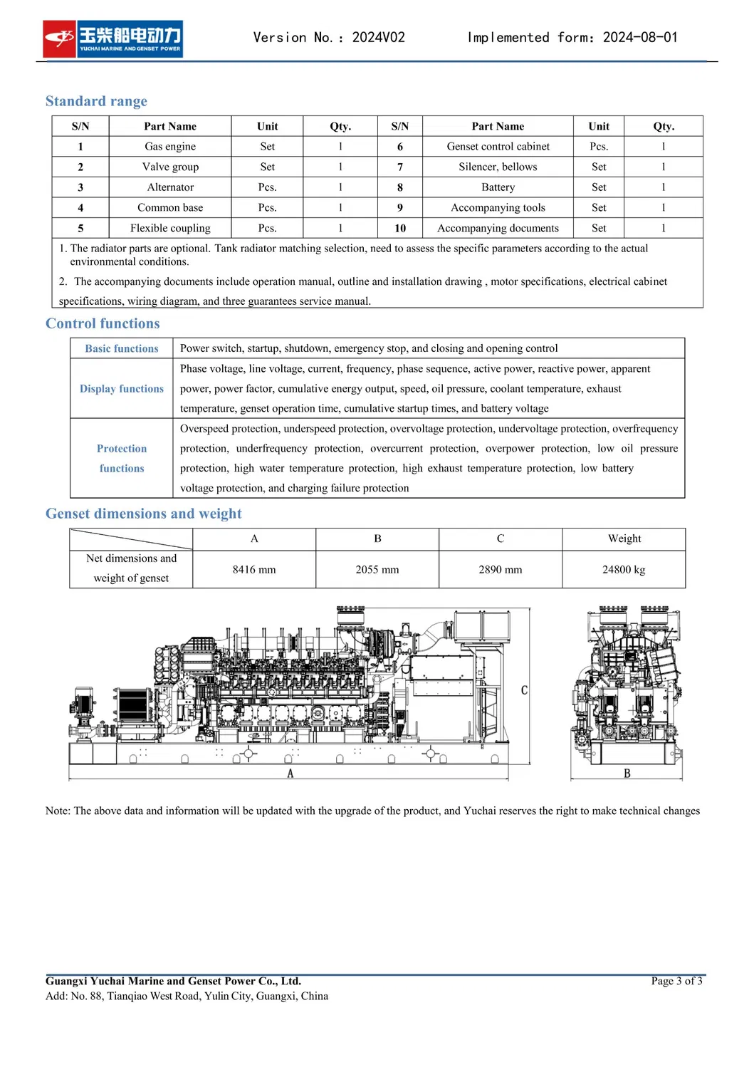 High-Efficiency 2000kw Dual Fuel Generator 50Hz 3 Phase Soundproof Natural Gas Biomass Biogas Generator Set for Global Markets