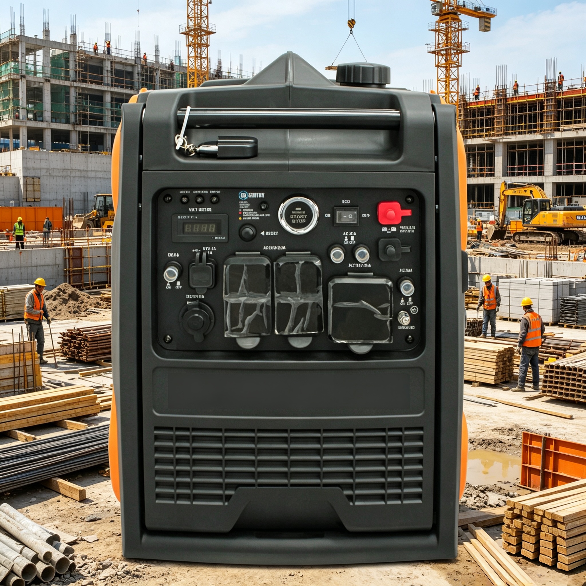 High Efficiency Air-Cooled 4-Stroke Gasoline Generator 5KW Quiet Natural Gas/Gasoline Home Portable AC 50/60Hz Eco-Friendly