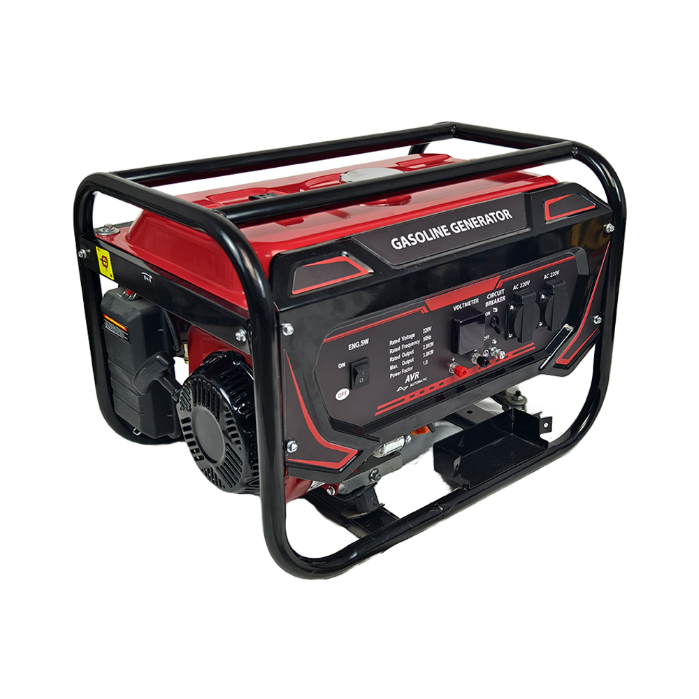 1500w 2500w 3kw 5500w Electric Start Portable Silent Home Power Petrol Gasoline Inverter Generator Set with Handle and Wheel