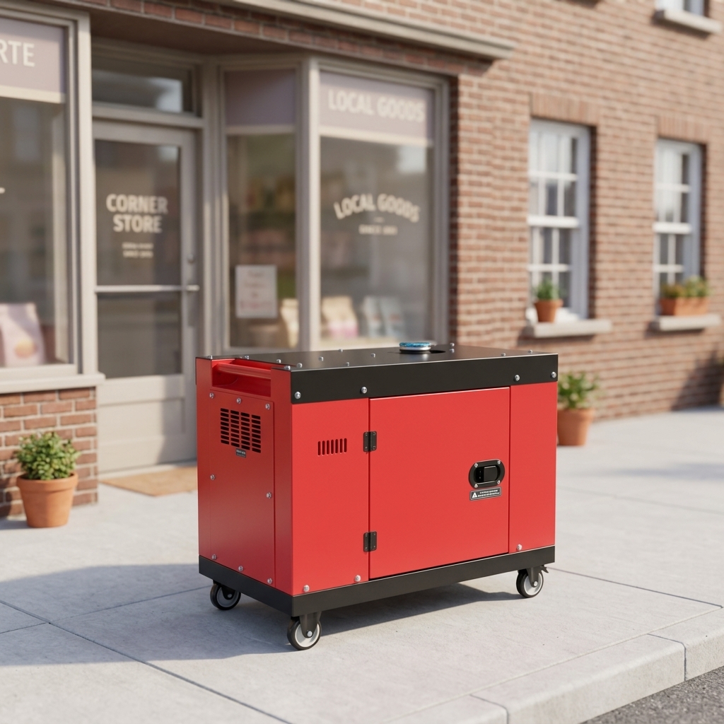 Energy Saving 10KW Silent Type Diesel Generator Air-Cooled 50/60Hz 3000rpm Single Phase For Home And Outdoor