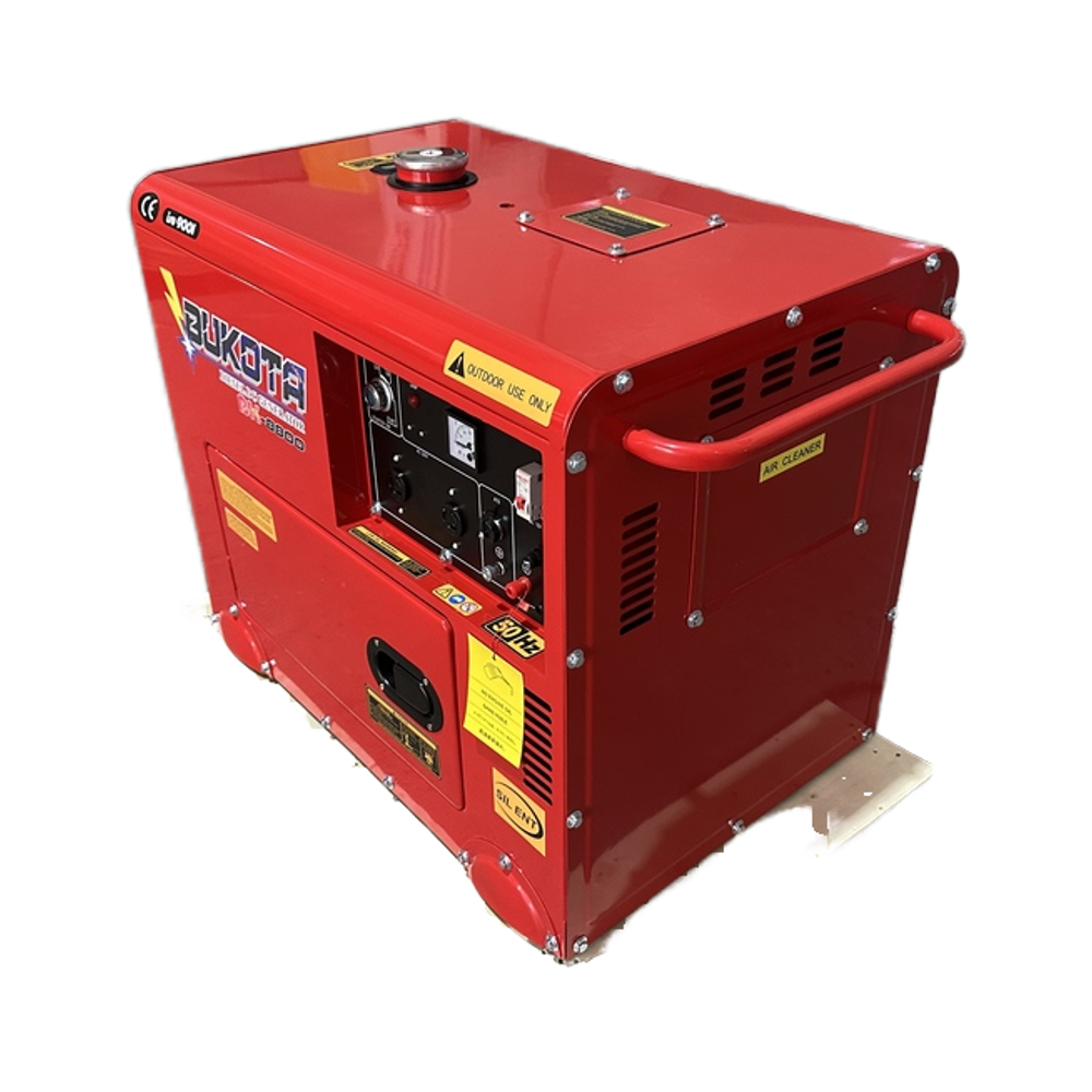 High-Efficiency 3-10kw 4-Stroke Silent Diesel Generator Remote &amp; Auto Start Portable Single Phase 220v 400v