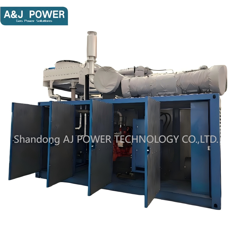Energy Saving 250kw CNG LPG Silent Gas Generator Set CHP Whr System for Industrial Power Generation