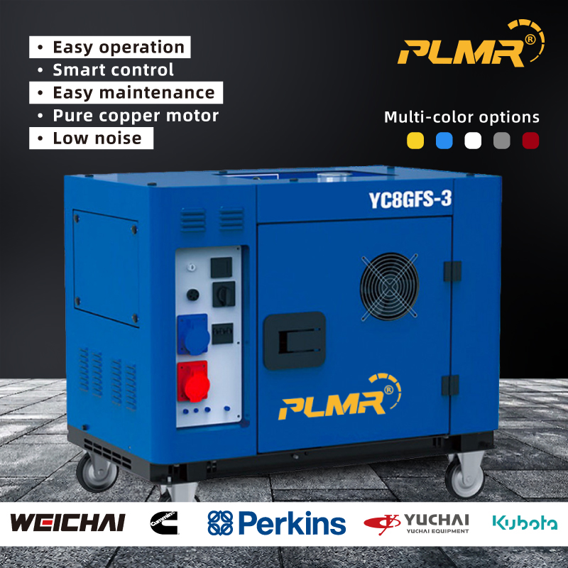 Pks Diesel Generator Set UK 10KW 20kW 50kW Real Estate Construction Site Backup Silent Diesel Generators With Parkins Power
