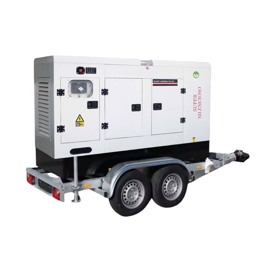 Trailer Silent Type diesel Generators 30kVA 40kW 50kVA100kVA Portable High-speed Generator Set Suitable for Road Use and Outdoor