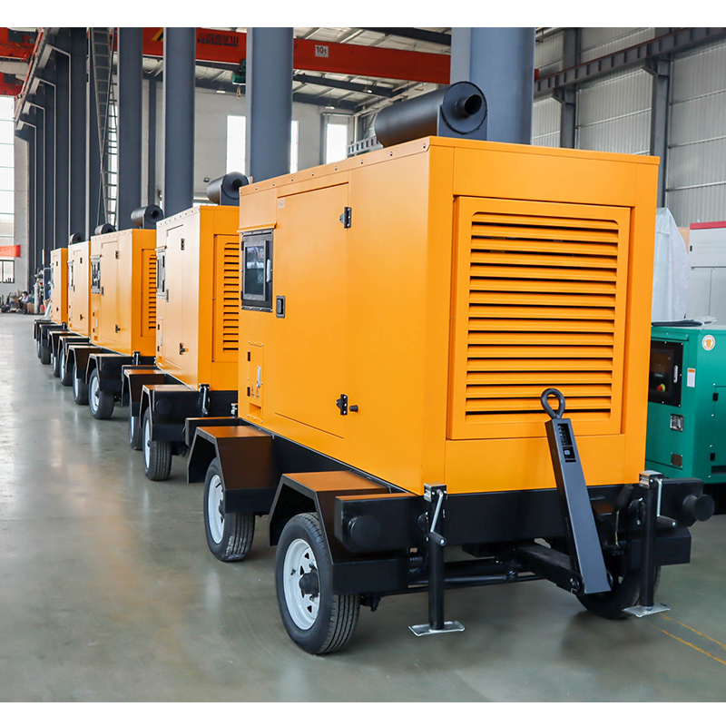 Jinte JT-12GF 12V DC Electric Start Three Phase Mobile Diesel Generator with Trailer