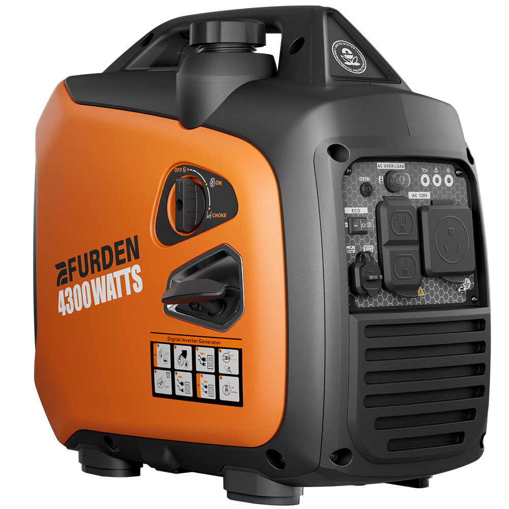Portable Recoil Start Silent Pure Sine Wave Petrol 3300W/3.3KW Inverter Generator For Home Backup, RV, Camping And Eme