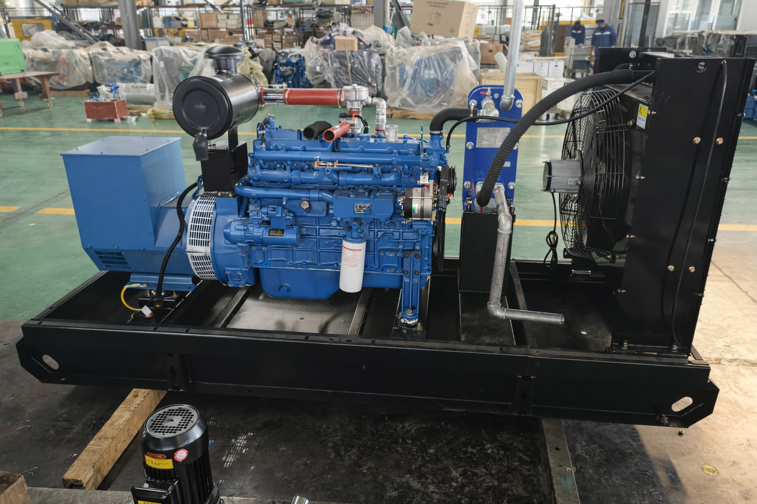 80KW Syngas/Biogas/Natural Gas LPG Water Cooled 95% Efficiency 400V 50/60Hz Brushless Auto Start Remote Start Turbine Generator