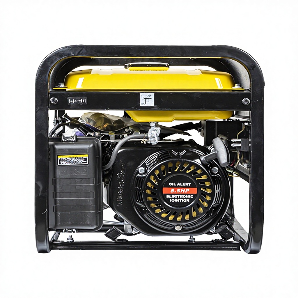 Portable 220V/110V 4-Stroke Gasoline Inverter Generator Set 380V Rated Voltage 5KW Max Power DC 12.0h Running Time Home Use