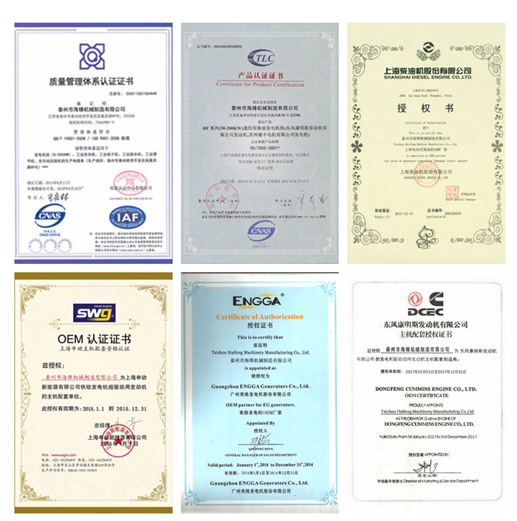 Certifications