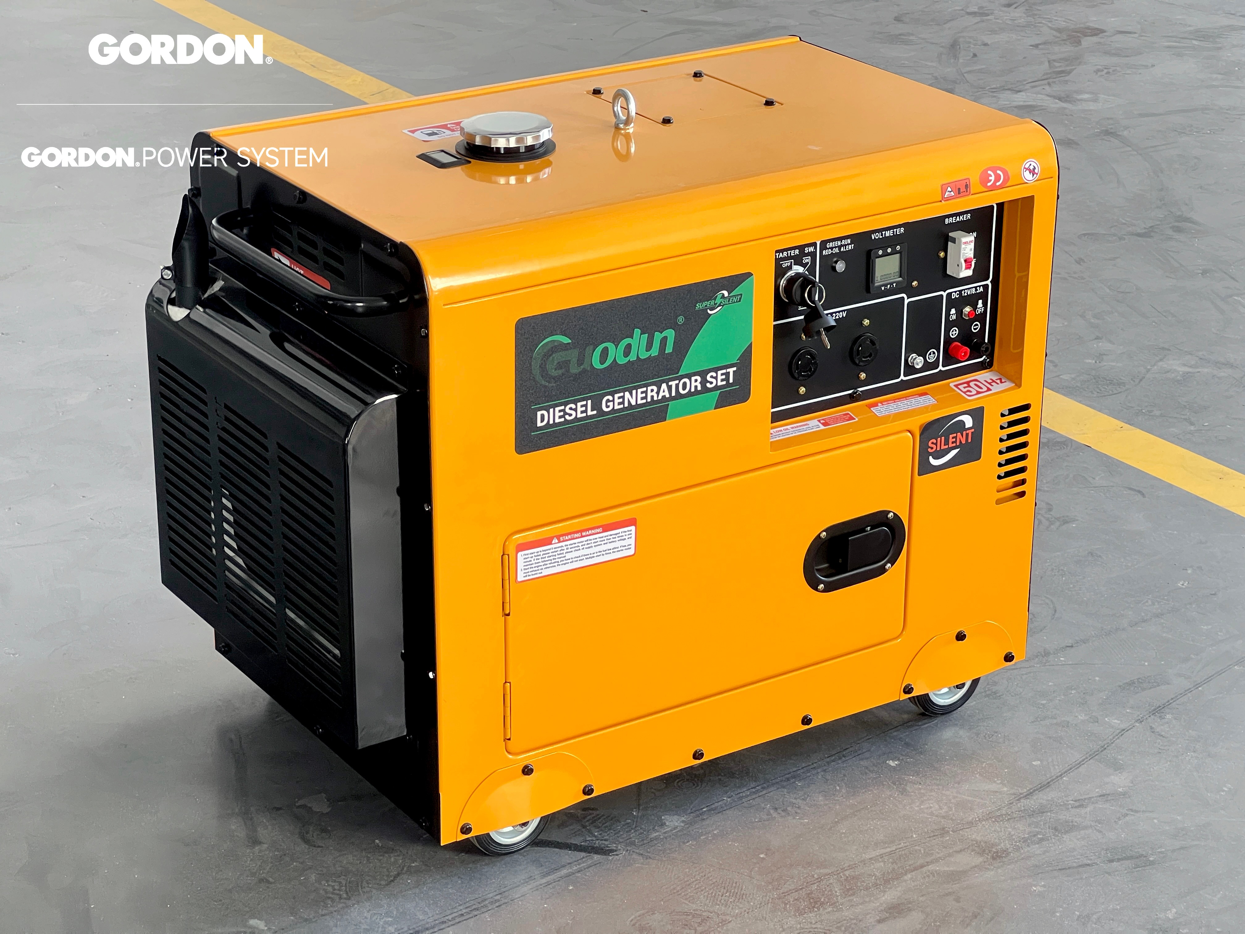 3 Phase 6kw Silent diesel Generator 6.5kva Pure Copper Diesel Generator Water Cooled for Industrial