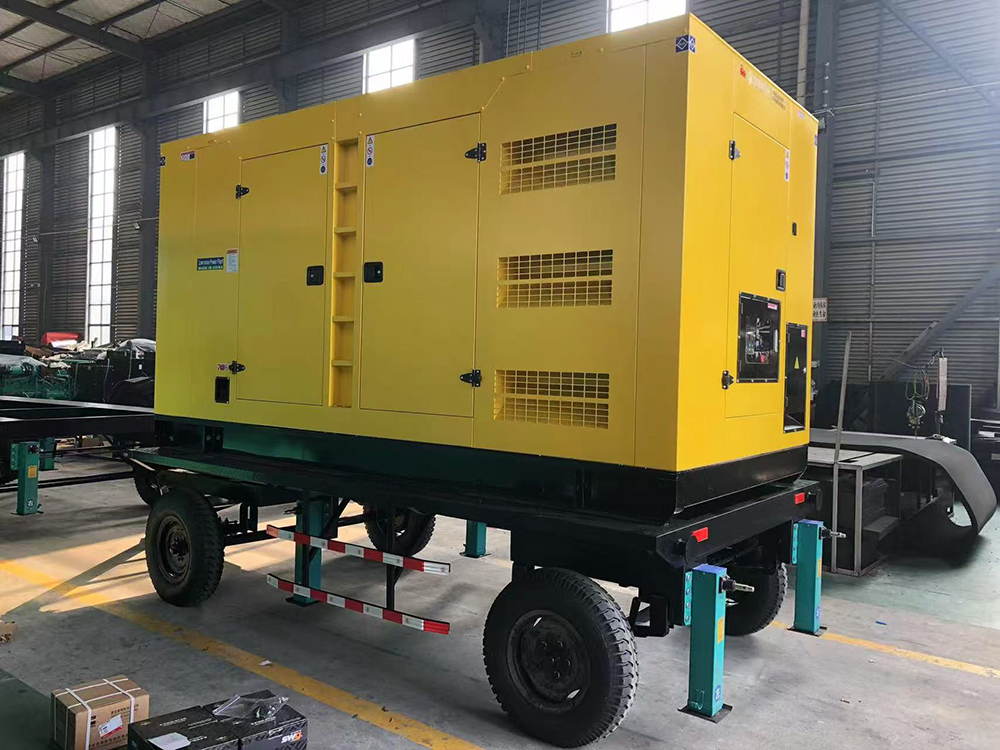 Diesel Generators Set 132Kva/120Kw/100Kva Standby Backup Silent with Trailer Remote Control From Emergency Equipment Supplier