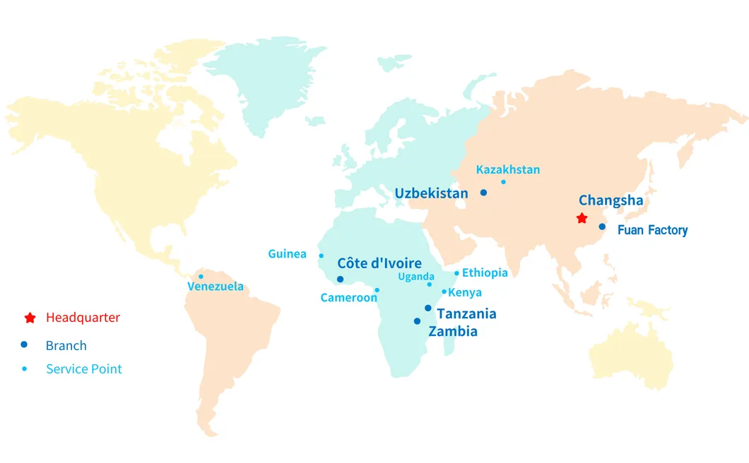 Sales and Service Network Map