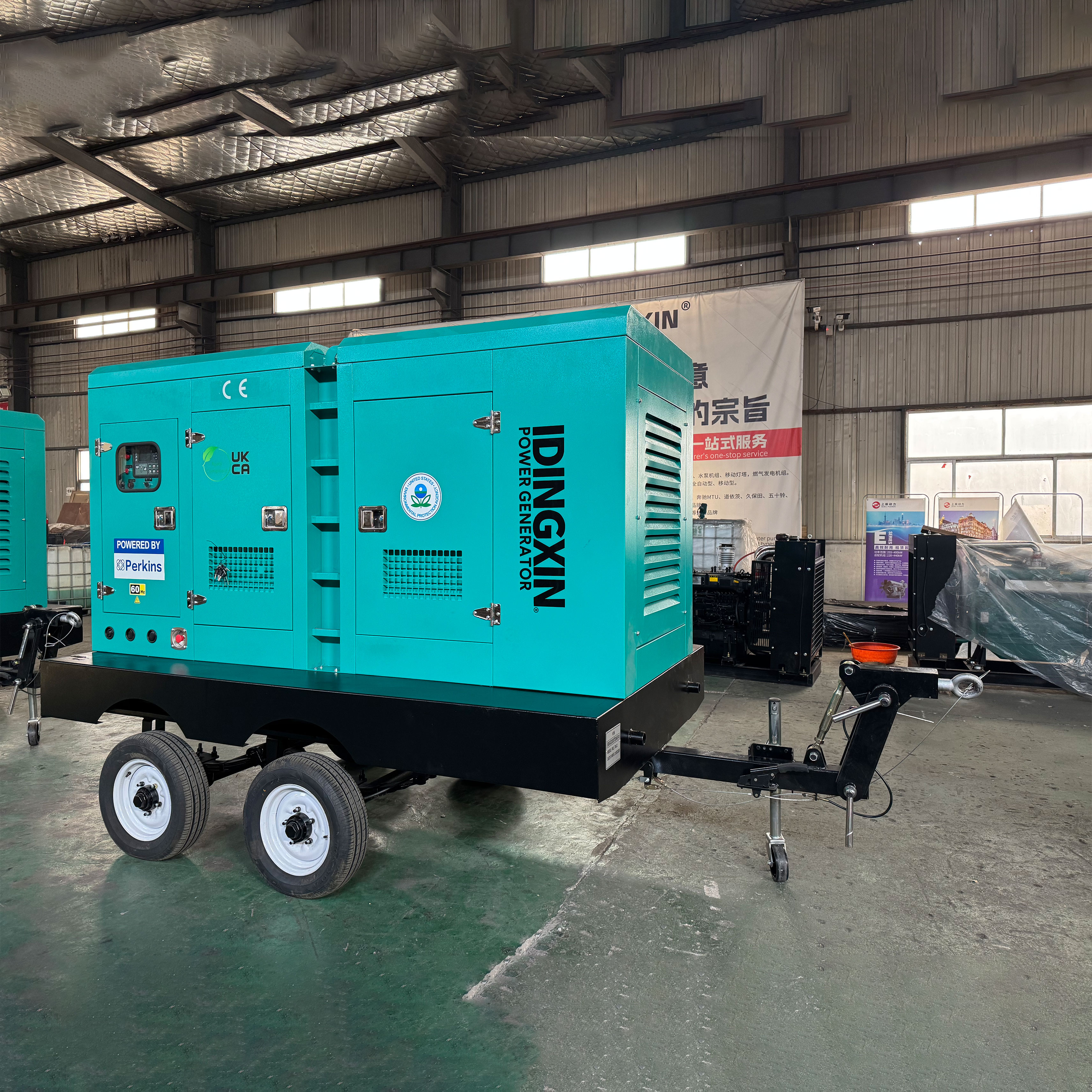 Trailer Silent Type diesel Generators 30kVA 40kW 50kVA100kVA Portable High-speed Generator Set Suitable for Road Use and Outdoor