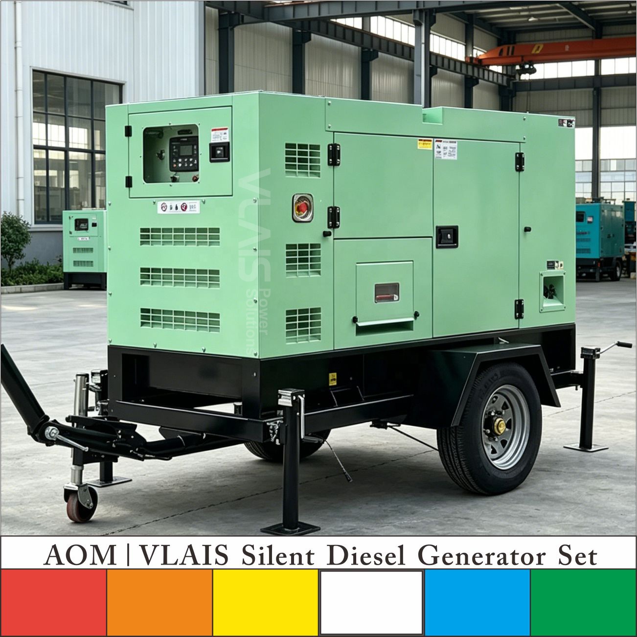 ByCUMMINS Genset 30KVA 24KW 110V 120V 220V 230V 240V 380V 400V Super Silent Type Standby Power diesel Generator Set With ATS AOM