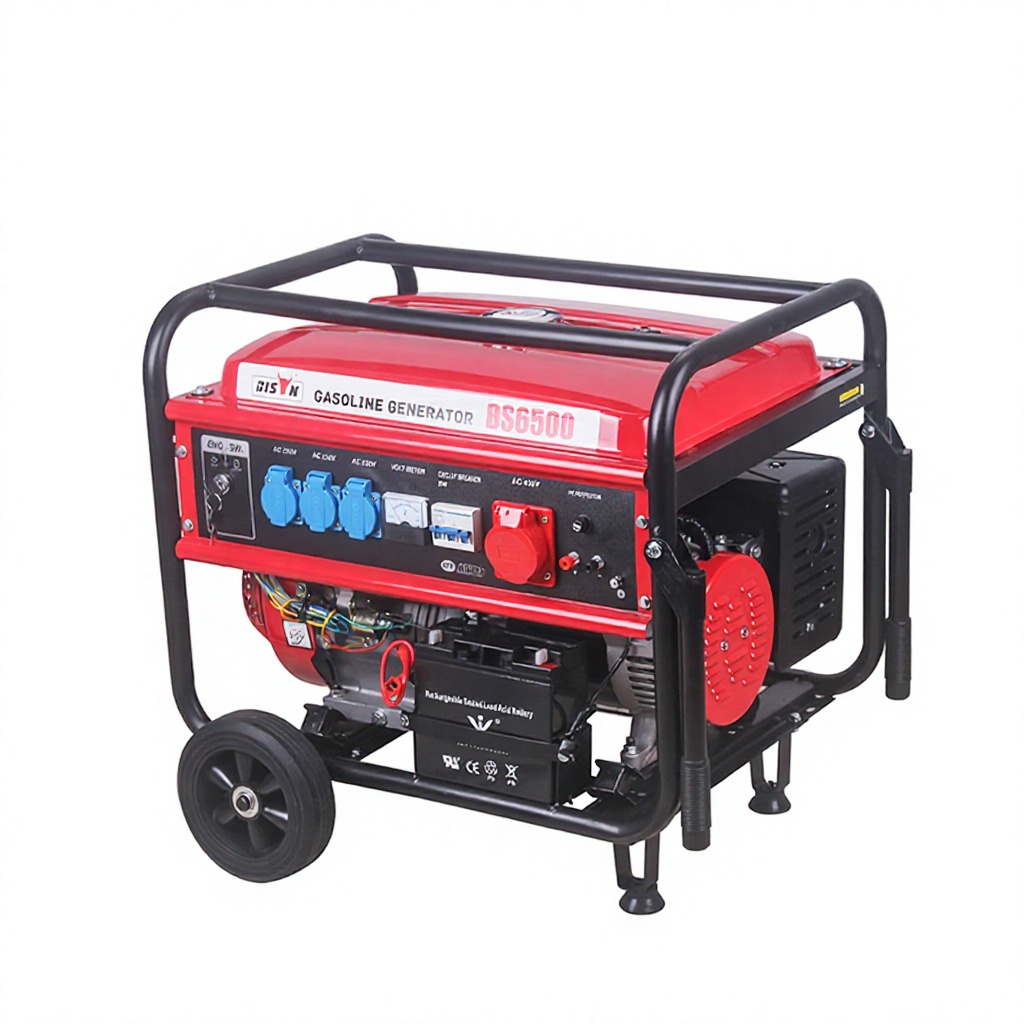 BISON(CHINA) Portable 5KW 6KW 7KW 8KW 9KW 10KW Electric Start 3 Phase Petrol Gasoline Generator For Camping And Home Use
