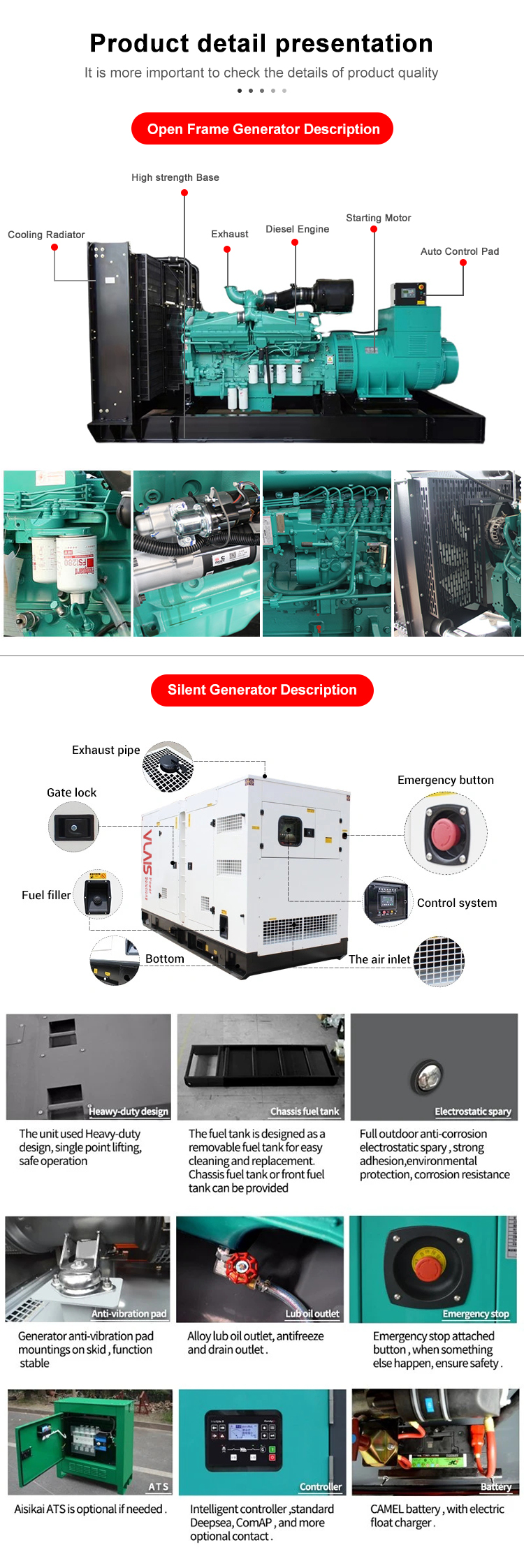 Diesel Generator Set Parameter Details