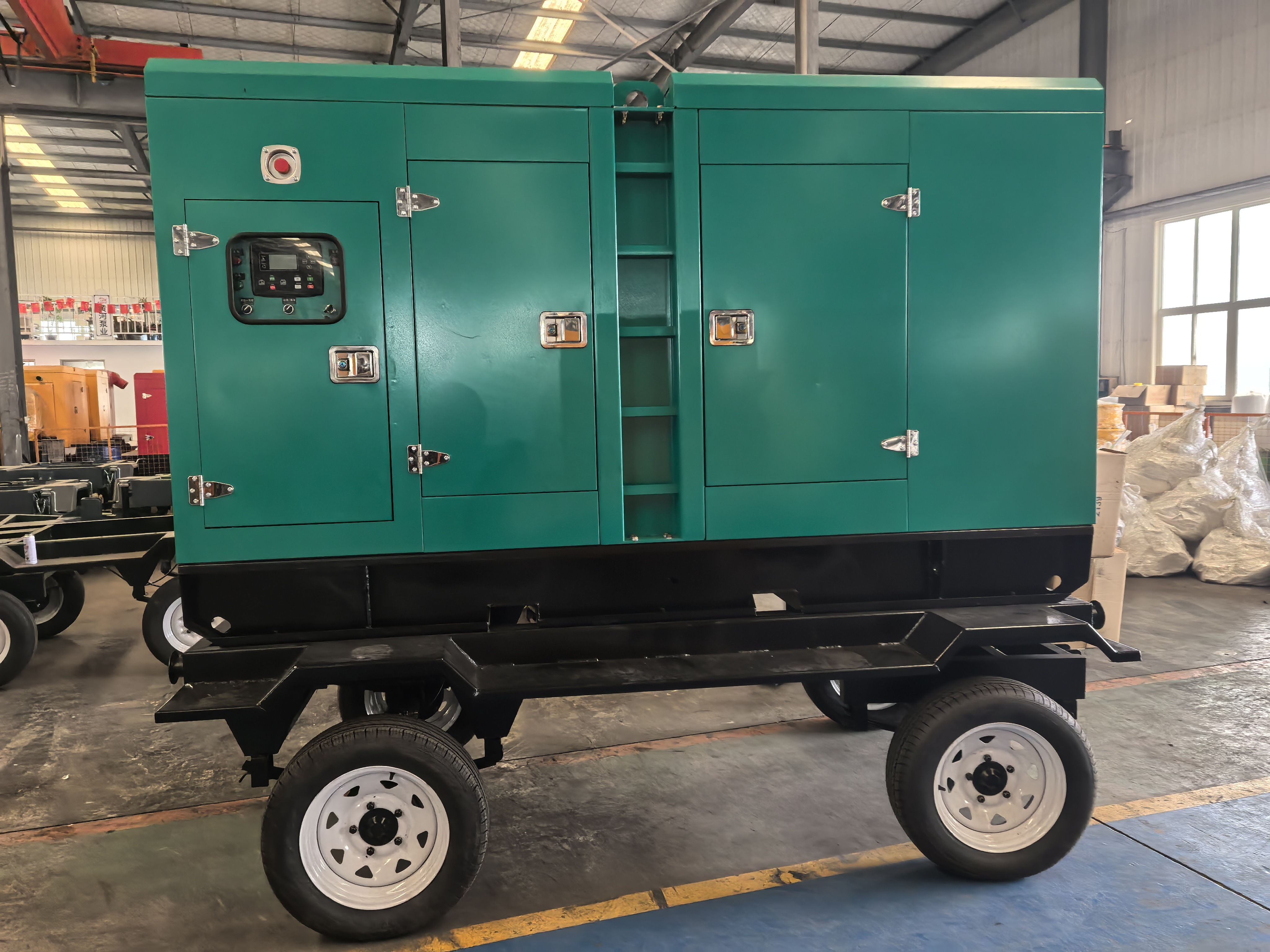 Movable 10kva 20kva 30kva 40kva 40KW 50kva Silent diesel Power Generator Set for 40 kw Silent Trailer diesel Generator