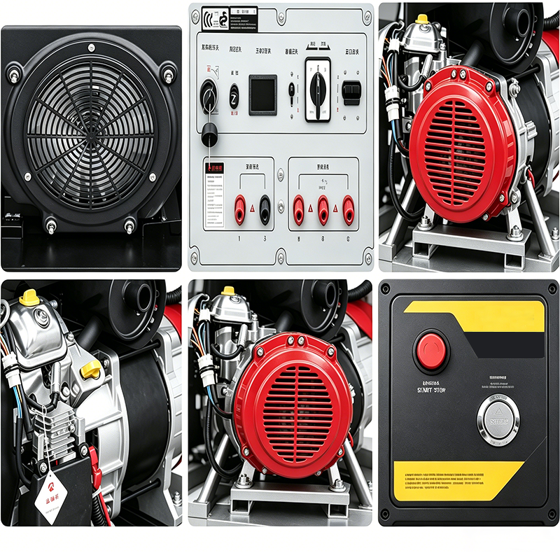 Multi Function Portable 3.0KW Gasoline Generator Silent Inverter Type US EU Plug Auto Start Waterproof Power Station