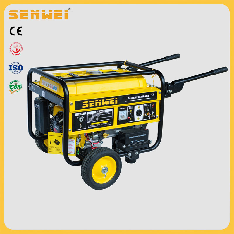 Senwei Sv5200e2 4-Stroke Air-Cooled Mobile Portable Electric Start 2.5kw Homeuse Gasoline/Petrol Generator