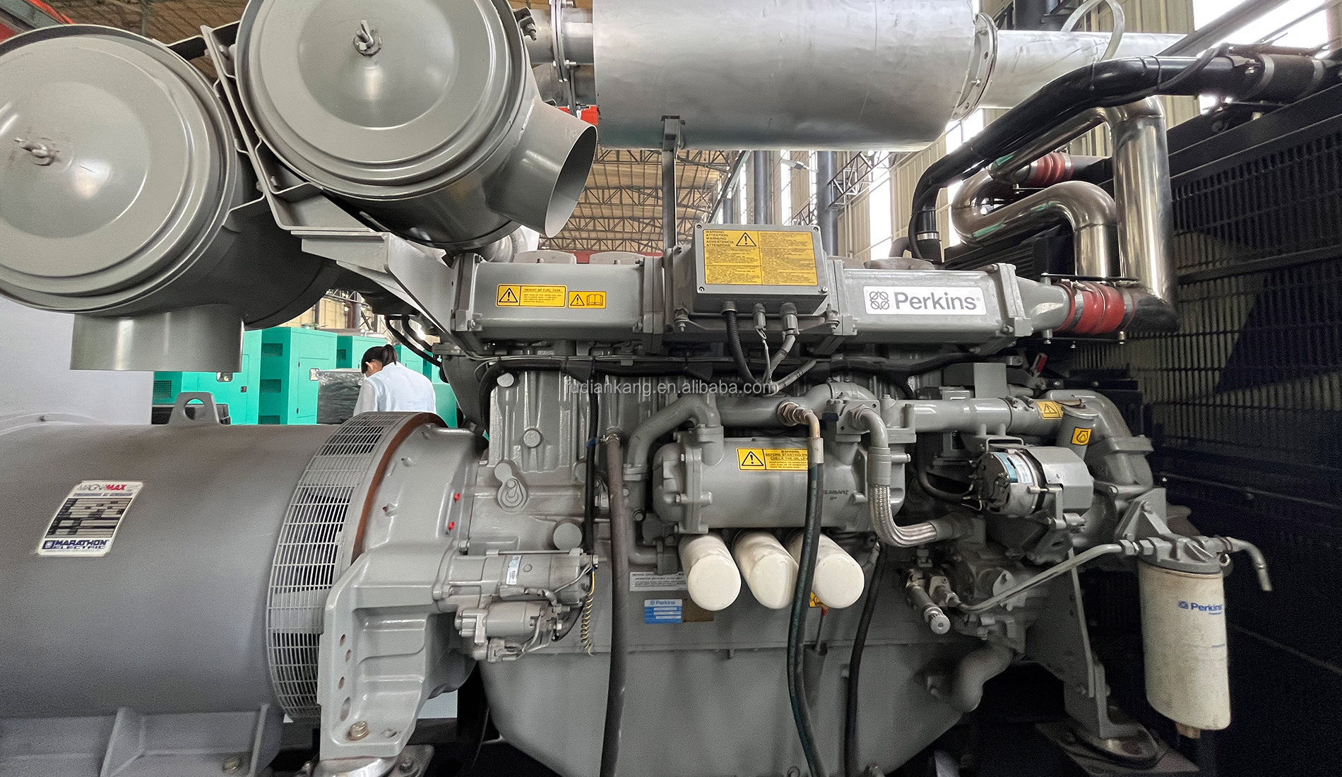 Used 4006-23TAG3A Generator Set Diesel Genset, 640KW 800KVA Second-hand Standby Power Generators, 400V 50Hz Backup Gensets